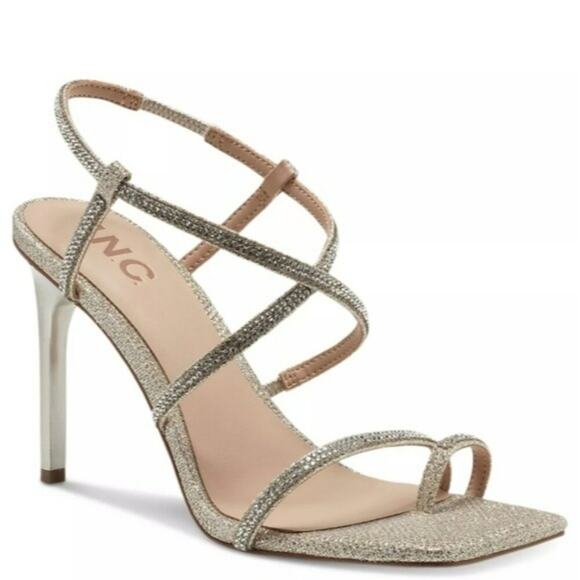 INC International Concepts Shoes - INC International Concepts Arti Strappy Dress Sandals Champagne 8